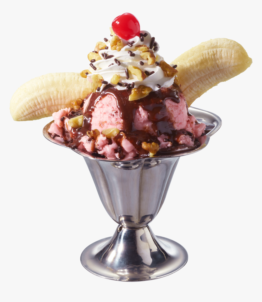 Banana Split Sundae - Dondurma, HD Png Download