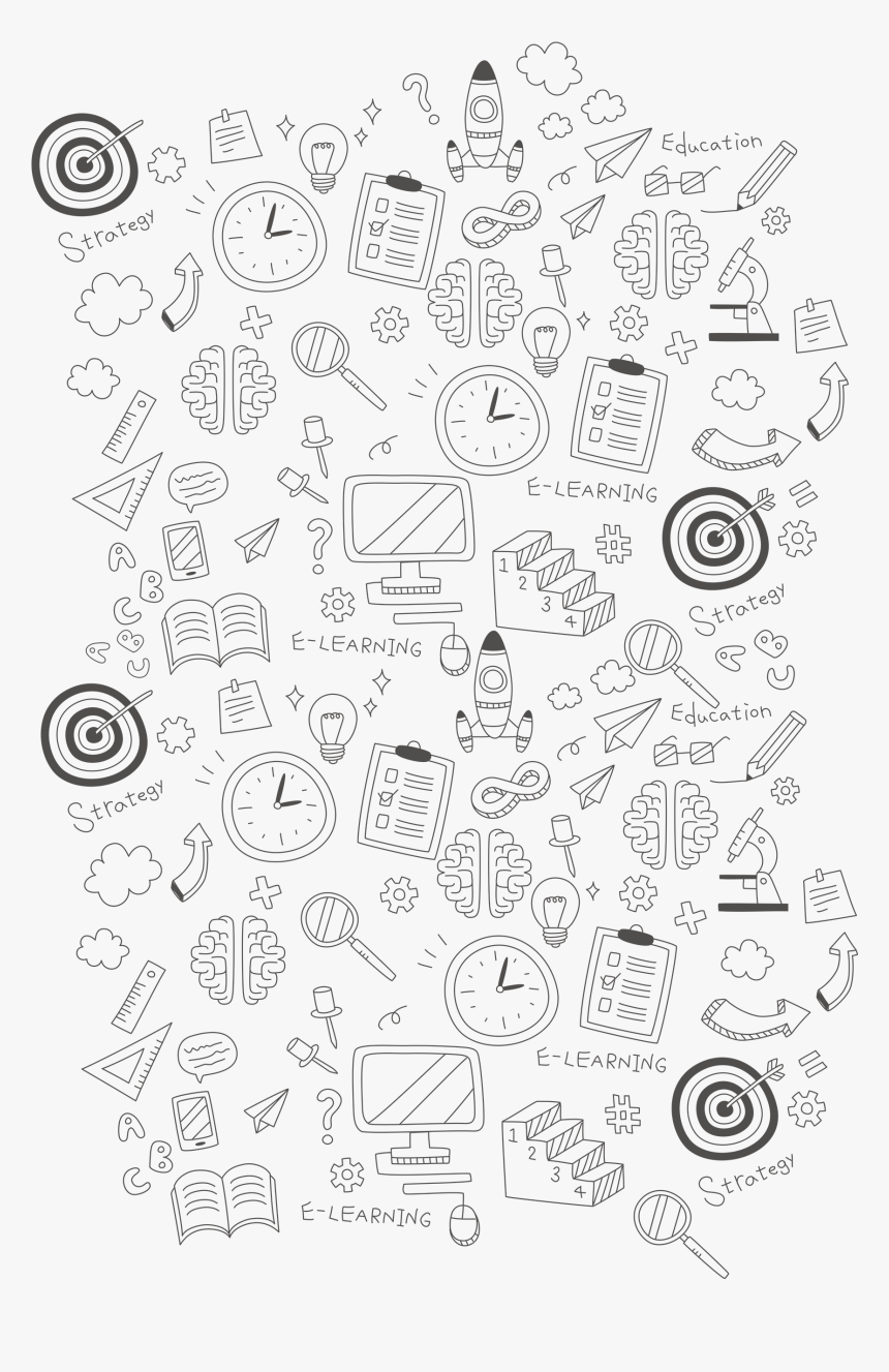 School Elements Clock Of Collection Element Euclidean - School Vector Background Png, Transparent Png