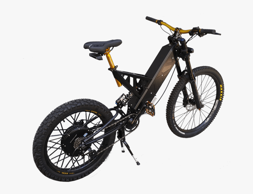 Stealth-like Bomber Electric Bike Quarter Rear - Mountain Bike, HD Png Download
