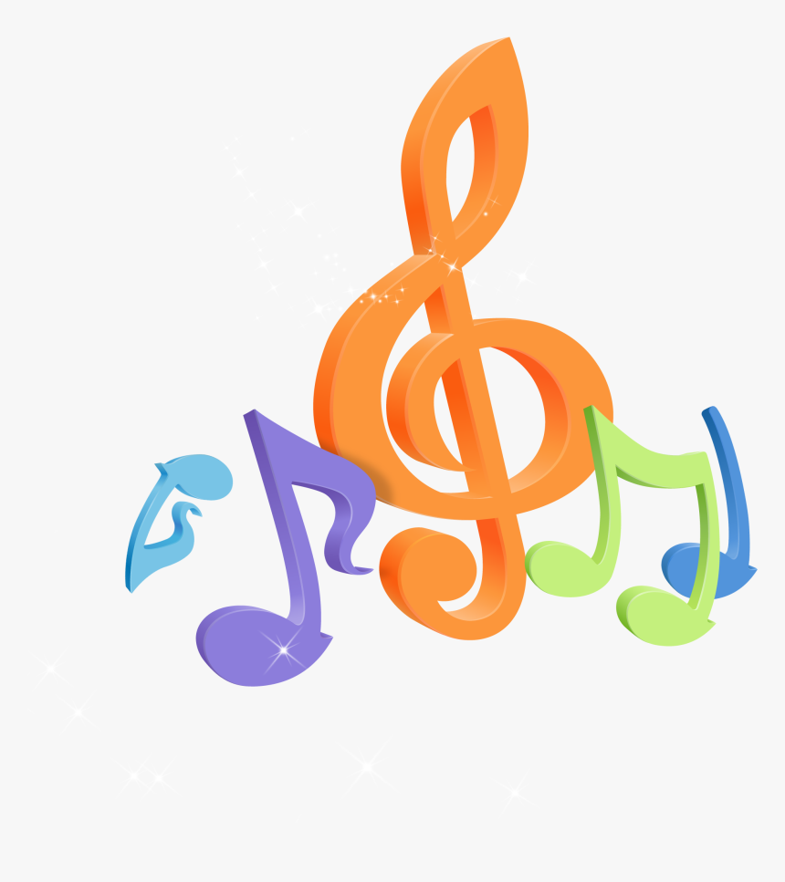 Clip Art Freeuse Colorful Music Note Clipart - Colorful Music Note Clipart, HD Png Download