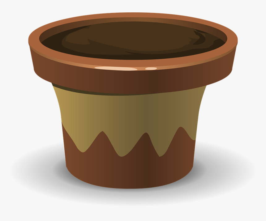 Pot With Soil Png, Transparent Png