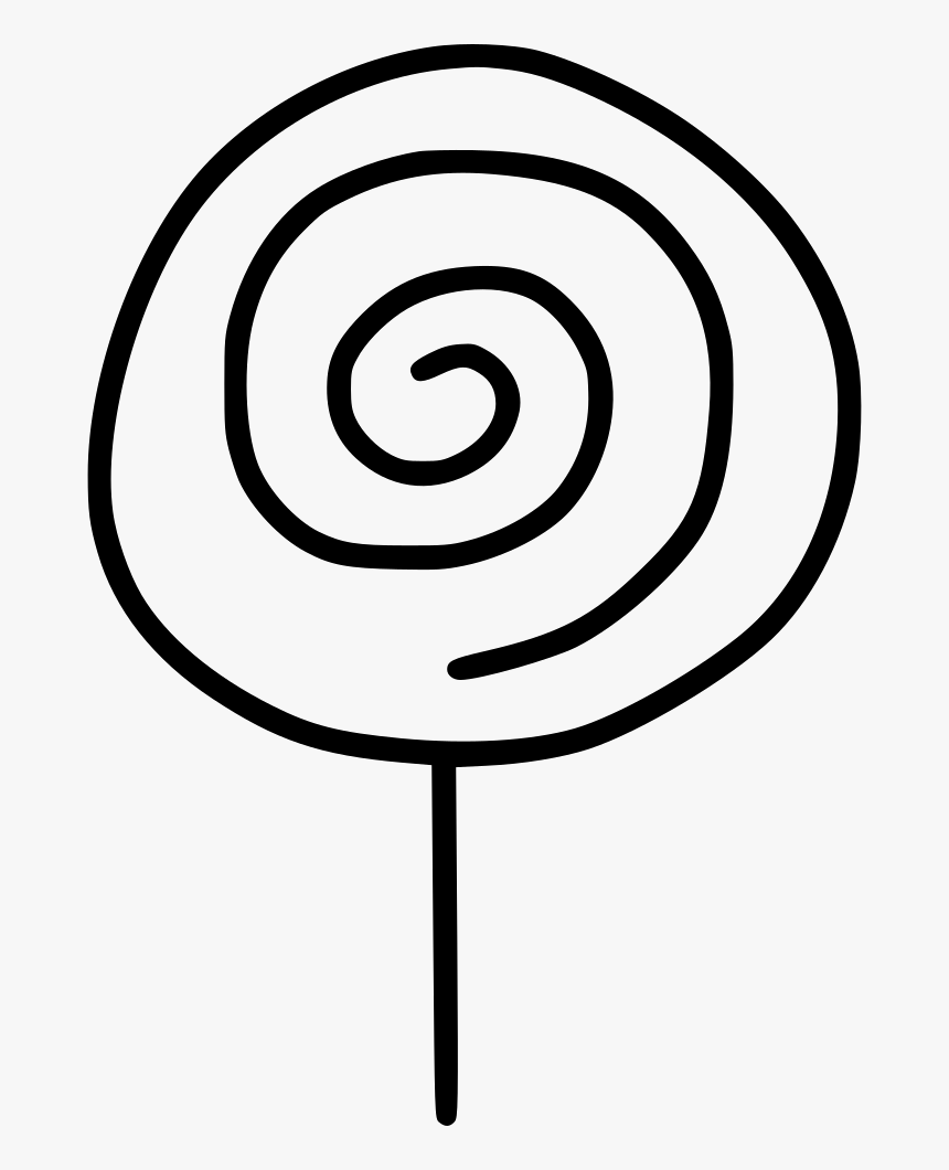 Lollipop Lollypop Sweet Candy Celebrate - Line Art, HD Png Download