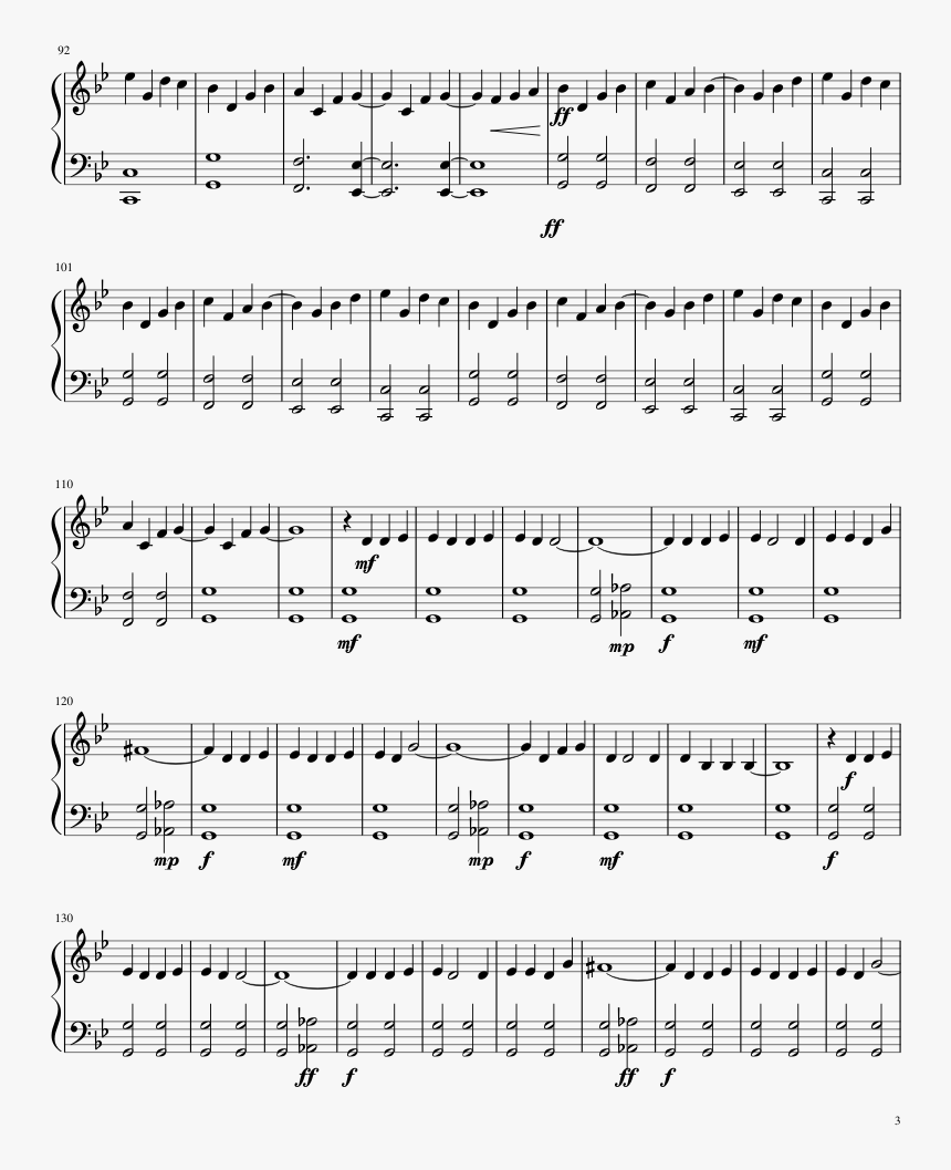 All Of Me Piano Noten, HD Png Download