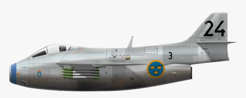 Saab J 29a Tunnan - Saab Tunnan Profile, HD Png Download