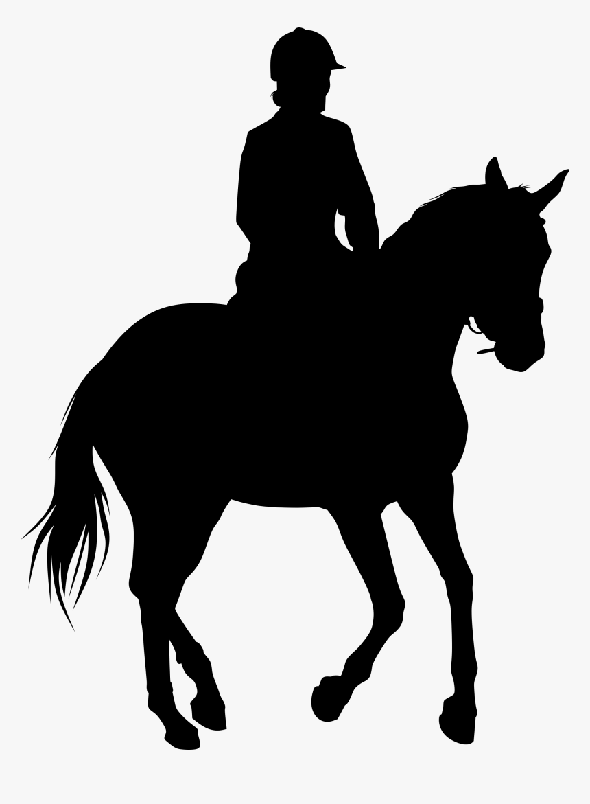 Equestrian Statue Silhouette Horse - Bull Rider Silhouette Png, Transparent Png