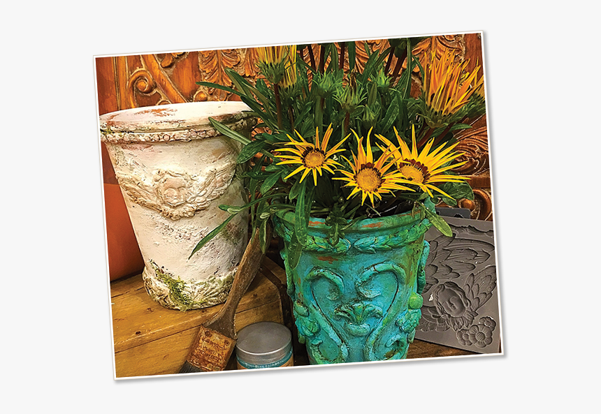 Image Of Italian Terracotta Pots - Gazania, HD Png Download