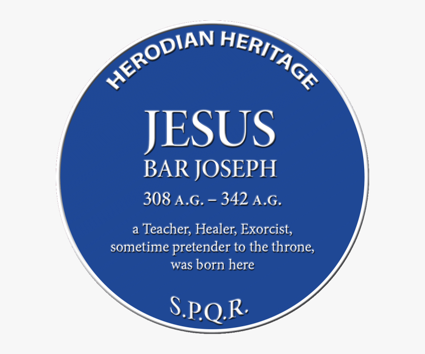 Jesus Blue Plaque - Circle, HD Png Download
