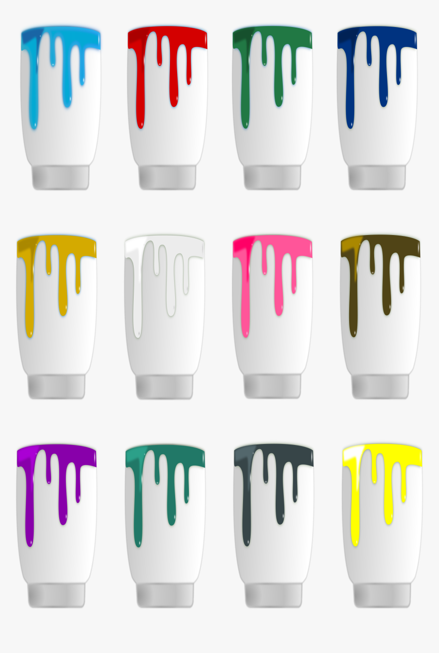 Pots De Peinture Clip Arts - Cercle Chromatique Pots De Peinture, HD Png Download