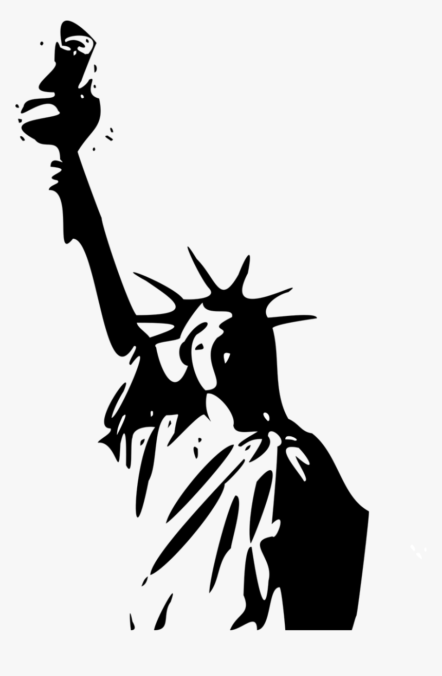 Statue New York Freedom Free Picture - Statue Of Liberty Silhouette Png, Transparent Png