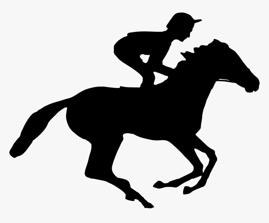 English Riding,pony,livestock - Horse Running Silhouette Transparent, HD Png Download