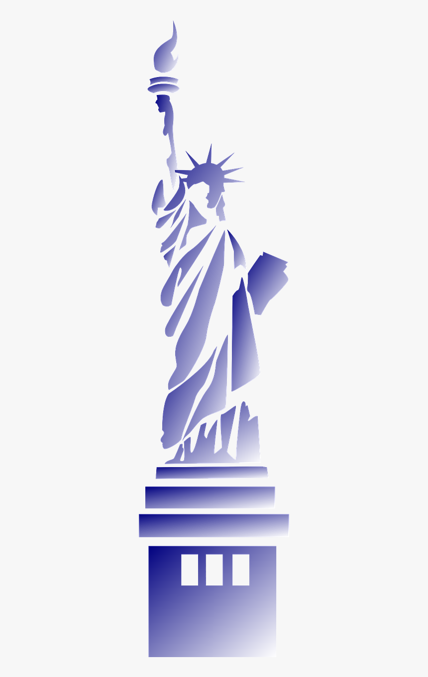 Statue Of Liberty Black And White Png, Transparent Png