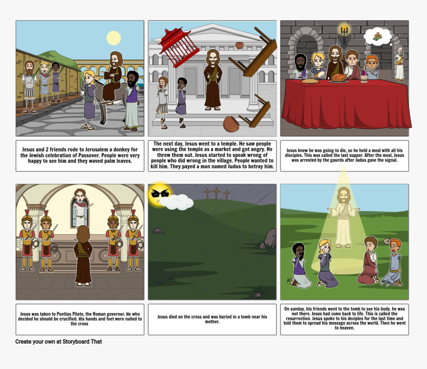 Storyboard That Riding Lion, HD Png Download