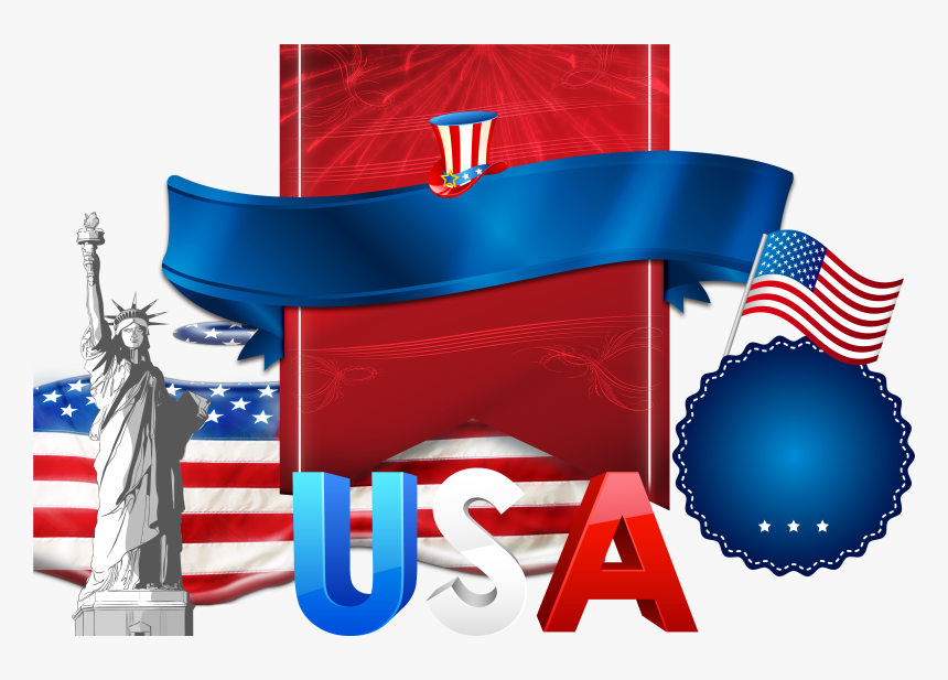 Statue Of Liberty Flag - American Brochure With Statue Of Liberty, HD Png Download