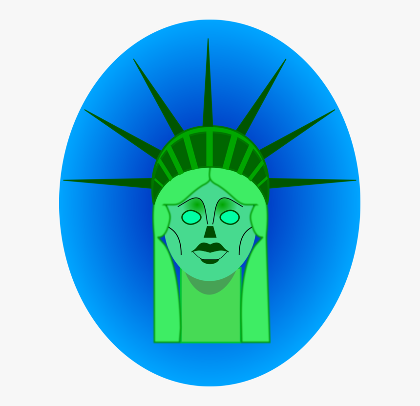 Blue,symbol,electric Blue - Statue Of Liberty National Monument, HD Png Download