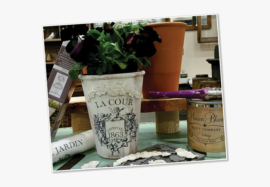 Image Of A Custom French Pot - Flowerpot, HD Png Download