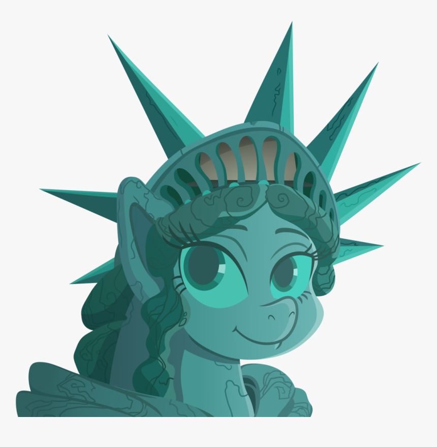 Transparent Statue Of Liberty Head Png - Statue Of Liberty Pony, Png Download
