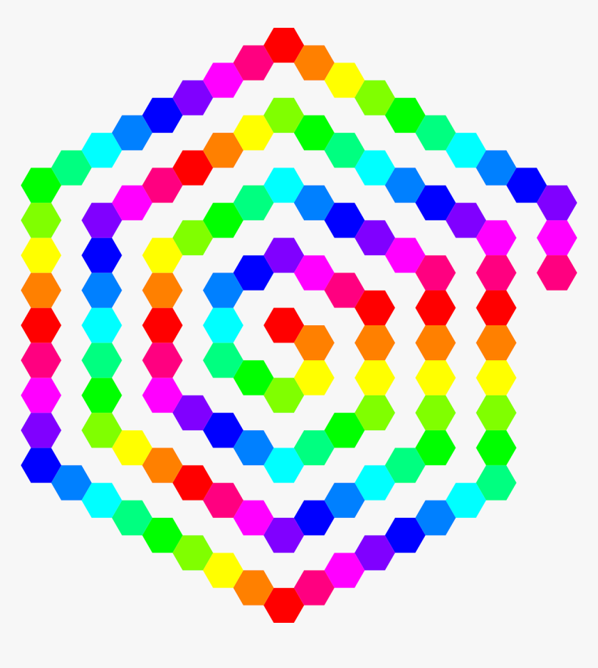 Spiral Hexagon, HD Png Download