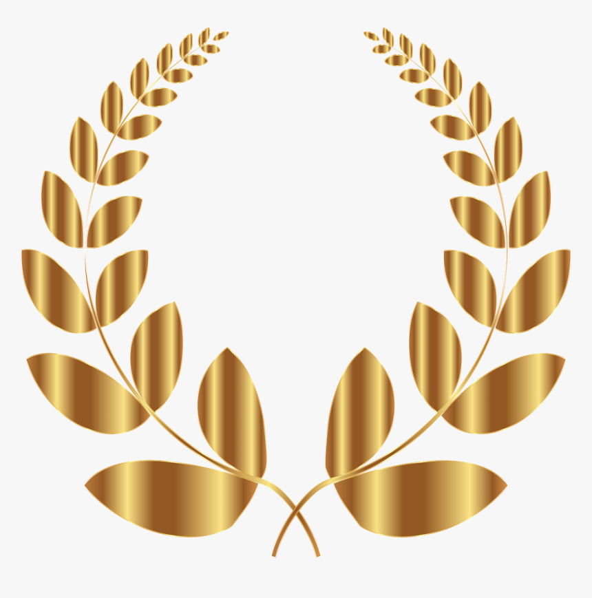 Gold Laurel Wreath No Background, HD Png Download