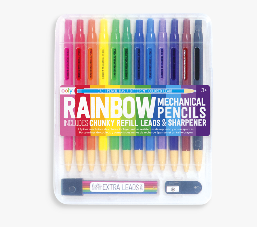 Rainbow Mechanical Colored Pencils - Colorful Lead Mechanical Pencils, HD Png Download