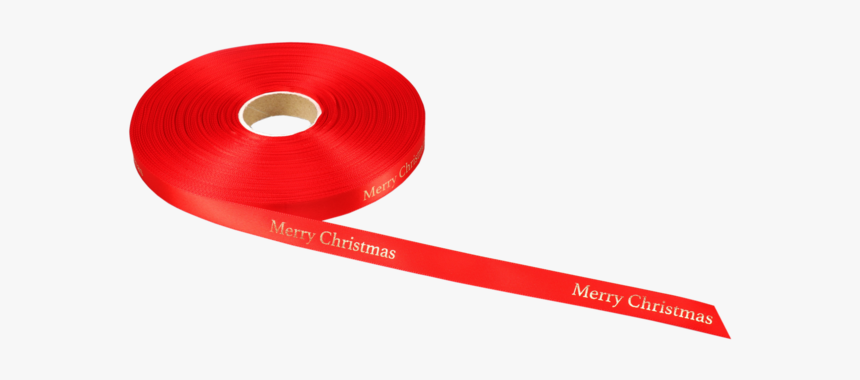 Lovly® Ribbon, 15mm, 100m, Merry Christmas , Red/gold - Label, HD Png Download