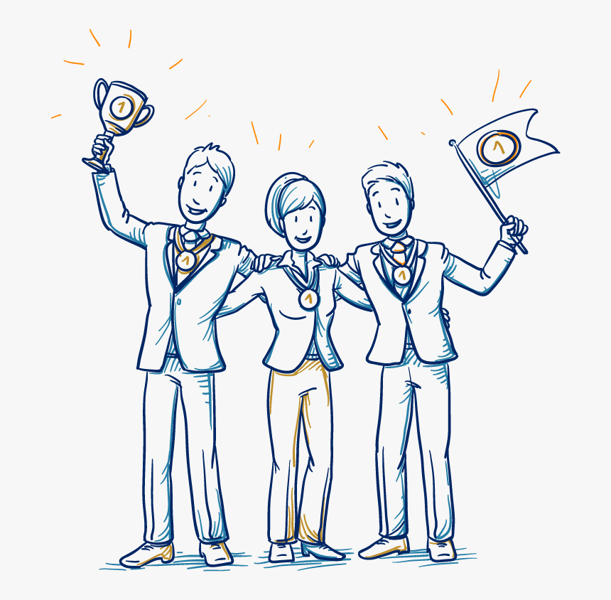 History & Awards - Winning Team Cartoon, HD Png Download