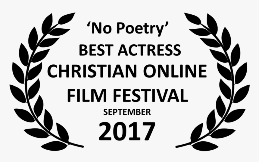 No Poetry Best Actress Award Black Laurels Colff Sep - Film Festival Award Logo, HD Png Download