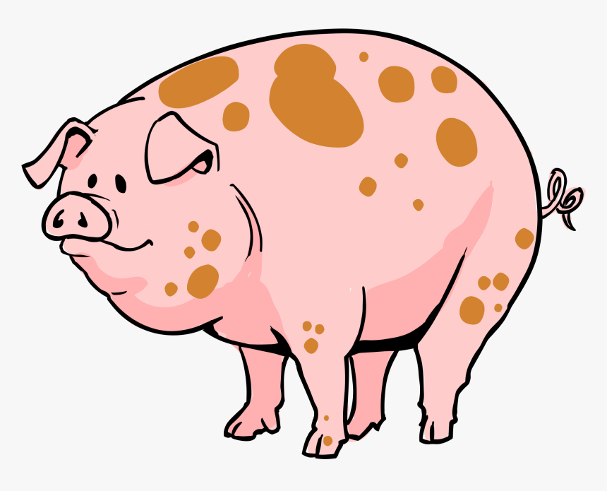 Pig Cartoon Transparent Clipart , Png Download - Transparent Pig Png Cartoon, Png Download