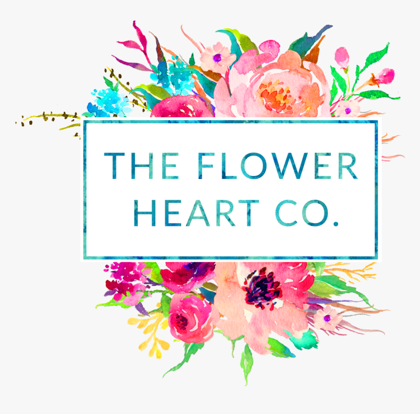 The Flower Heart Co - Wedding Watercolor Flower Png, Transparent Png