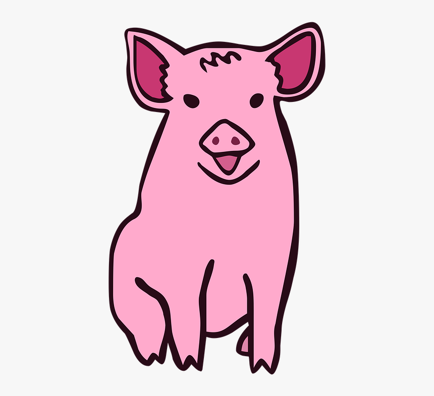 Pig, Cartoon, Animal, Piglet, Swine, Hog, Farm, Piggy - 30 50 Feral Hogs Twitter, HD Png Download