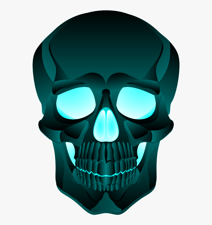 Green Skull Png, Transparent Png