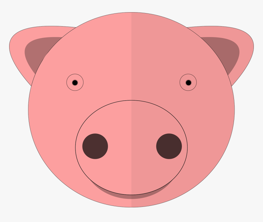 Pig Cartoon Animal Free Picture - หัวหมู การ์ตูน, HD Png Download