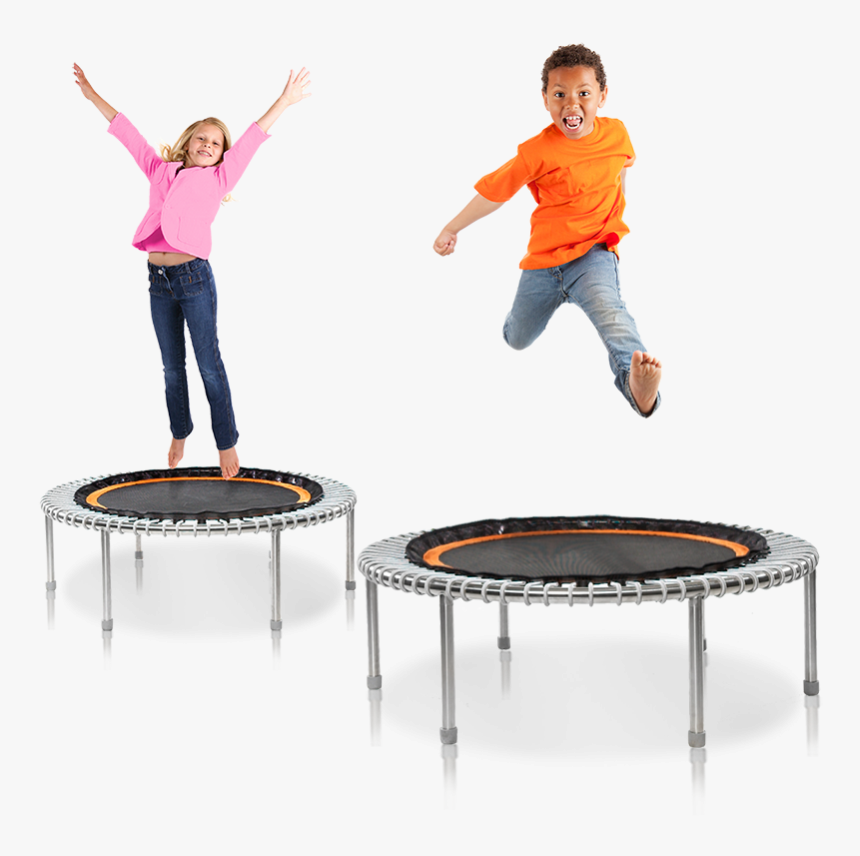 Transparent Girl Jumping Png - Jump On Mini Trampoline, Png Download