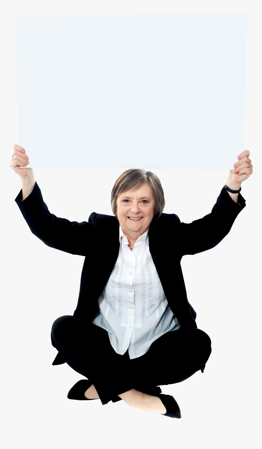 Free Png Banner - People Holding Up Whiteboards, Transparent Png