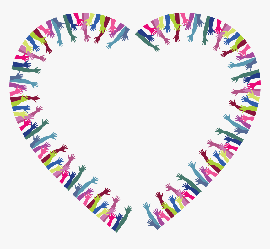 Free Clipart Of A Heart Frame Of Hands - Denis Sulta Aalas, HD Png Download