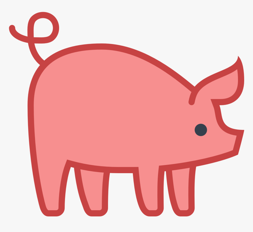 Pig Icon Download Icons - Blue Pig Clip Art, HD Png Download