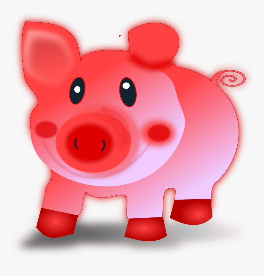 Red Pig Clipart, HD Png Download