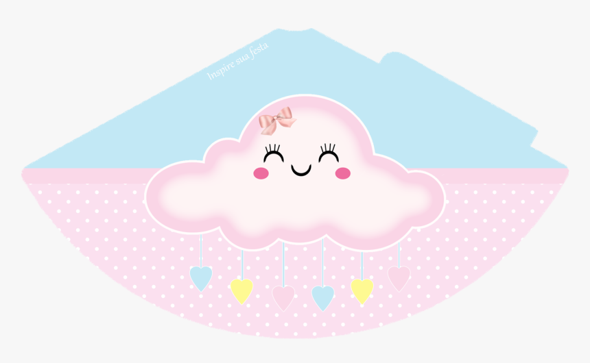Cajas De Lluvia De Bendiciones En Rosa Y Celeste Para - Illustration, HD Png Download