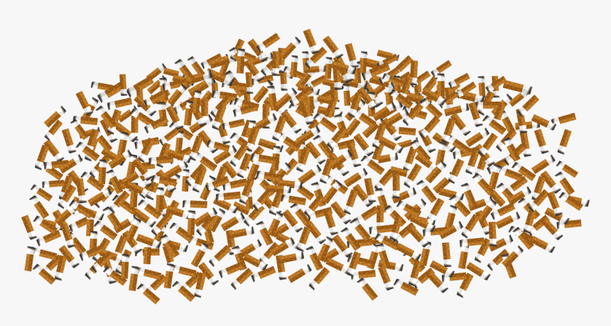 Clip Art Pile Of Cigarettes - Cigarette Litter Png Transparent, Png Download