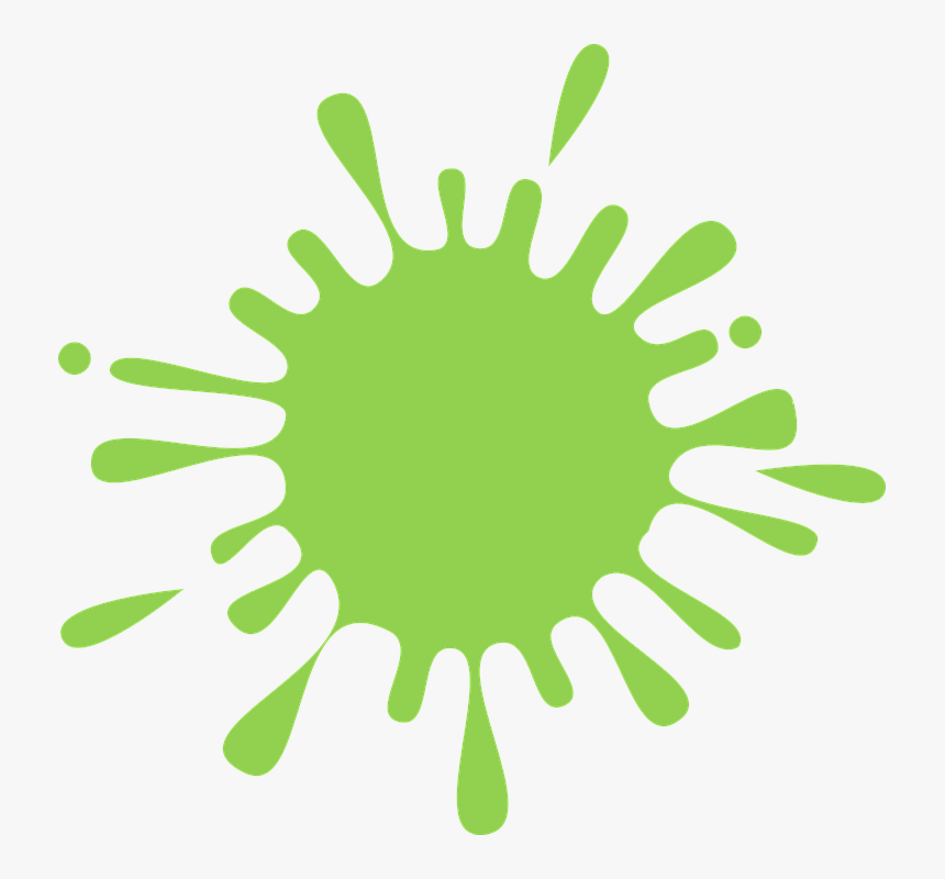 Splash, Ink, Green, Splatter, Drop - Purple Splash Of Paint, HD Png Download