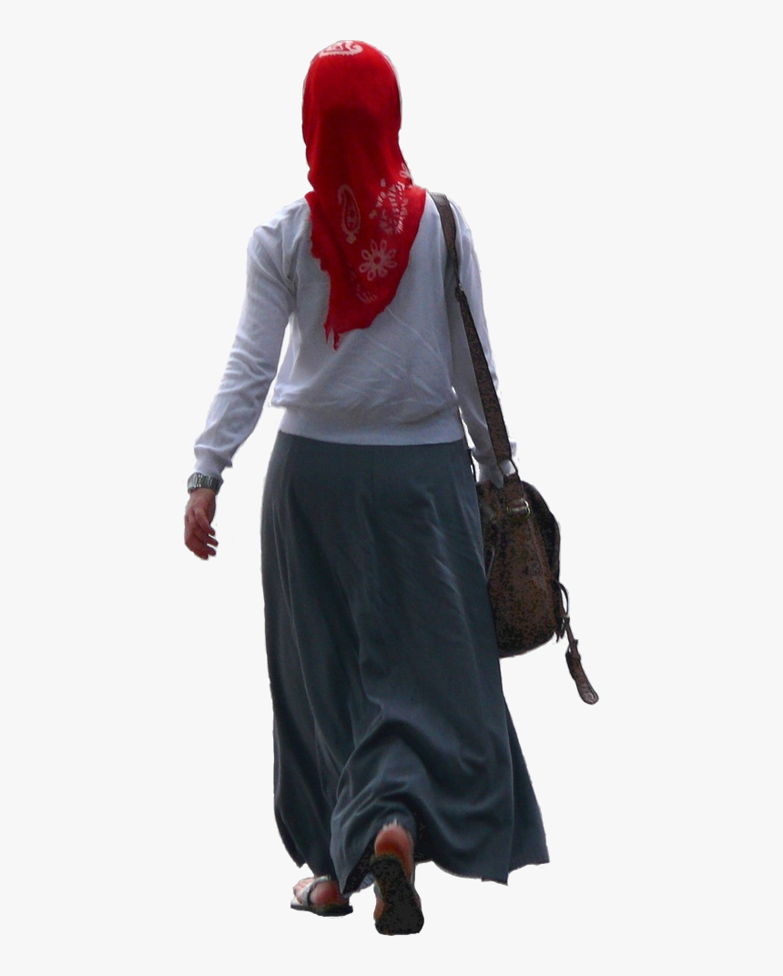 Walking Away Silhouette Png - Hijab Woman Png, Transparent Png