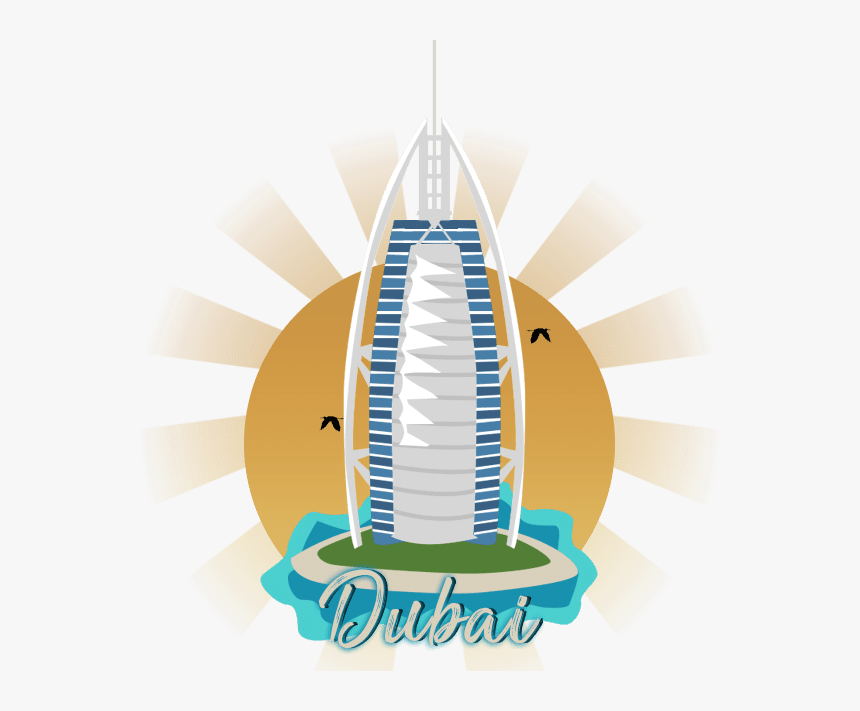 Dubai Burj Al Arab Transparent Png Image - Burj Al Arab Png, Png Download
