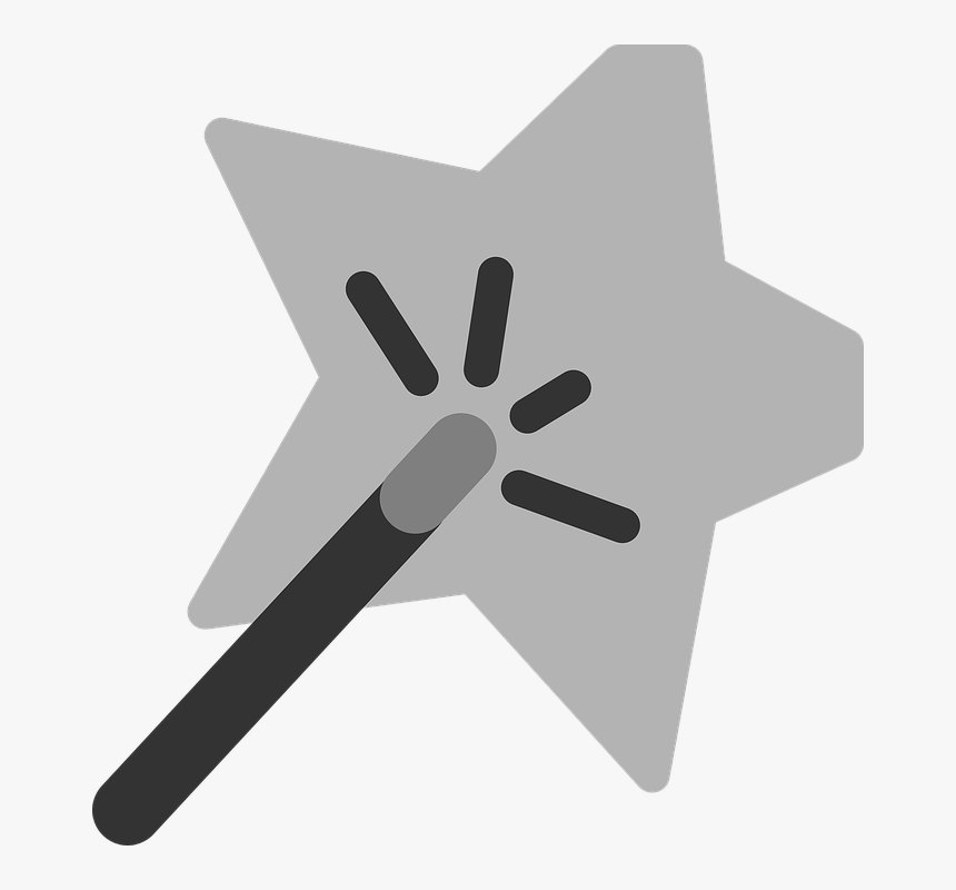 Effect, Wand, Filter, Trick, Magic, Star, Grey - Effect Images Icon Png, Transparent Png
