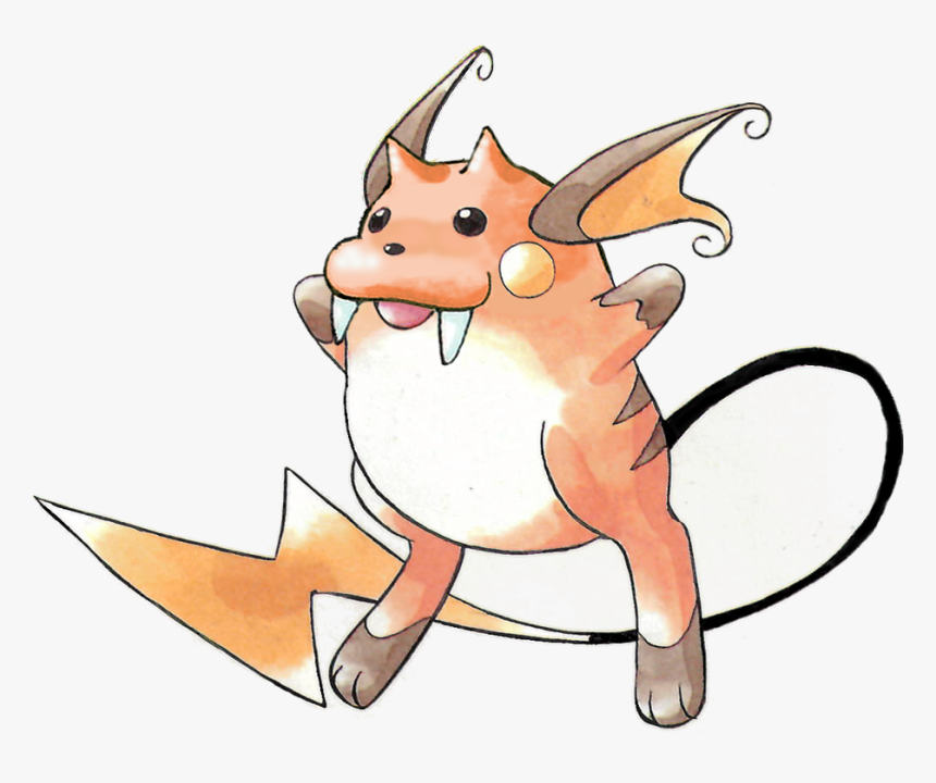 Transparent Sad Pikachu Png - Raichu Old Art Sugimori, Png Download