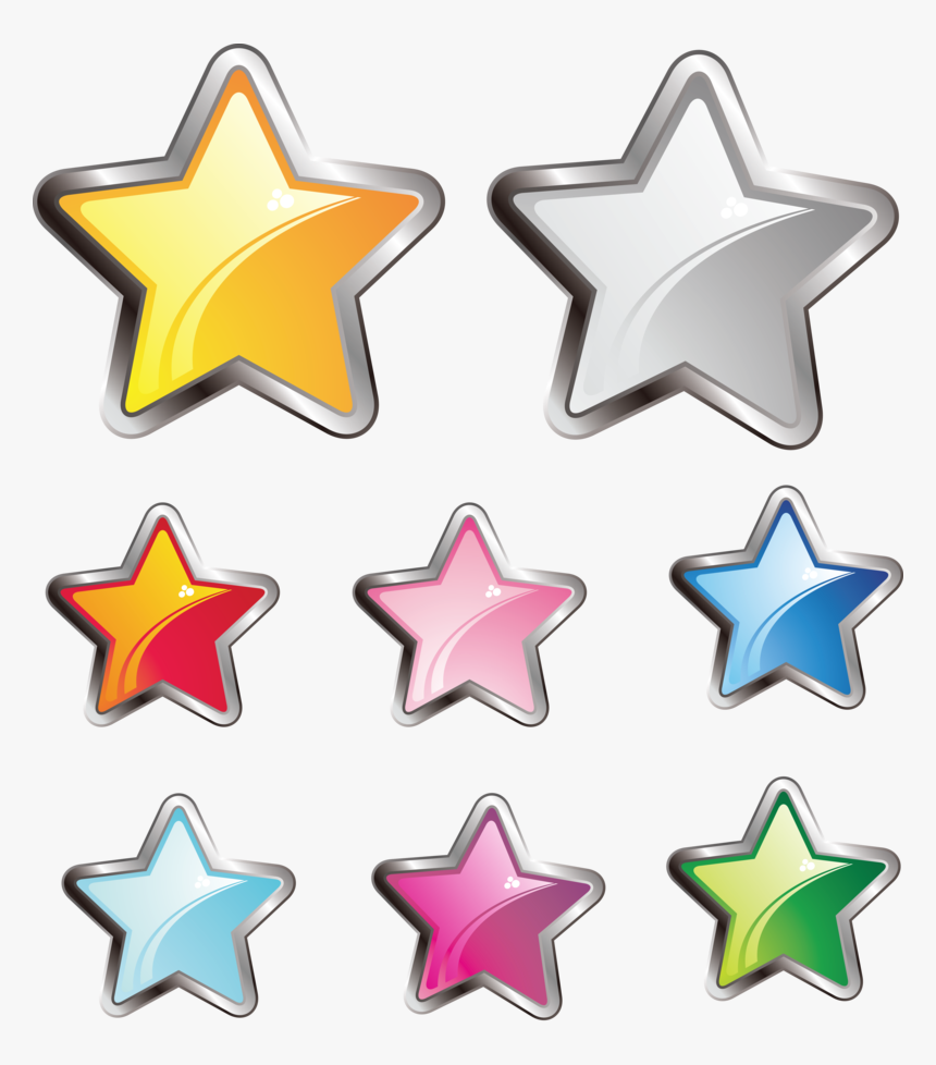 Transparent Starry Background Clipart - Stars Vector Free Download, HD Png Download