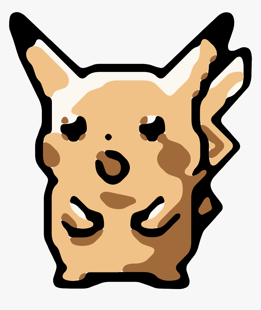 Even Lower Rez Pikachu Converted Back To High Rez Through, HD Png Download
