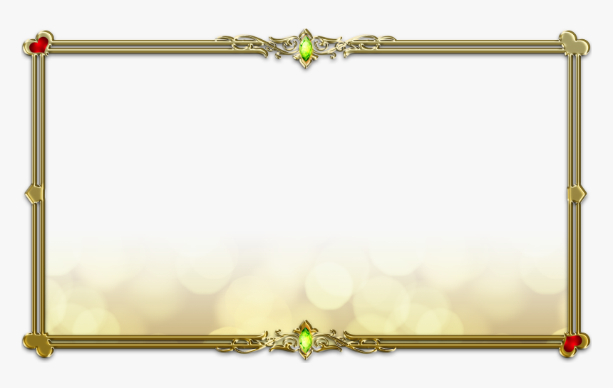 Golden Frame Png Pic - Golden Photo Frame Png Hd, Transparent Png