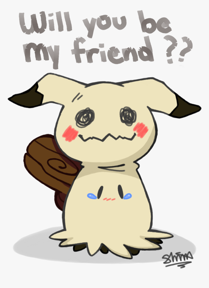Tumblr Ofewqummwyvgcbgjo - Mimikyu Will You Be My Friend, HD Png Download