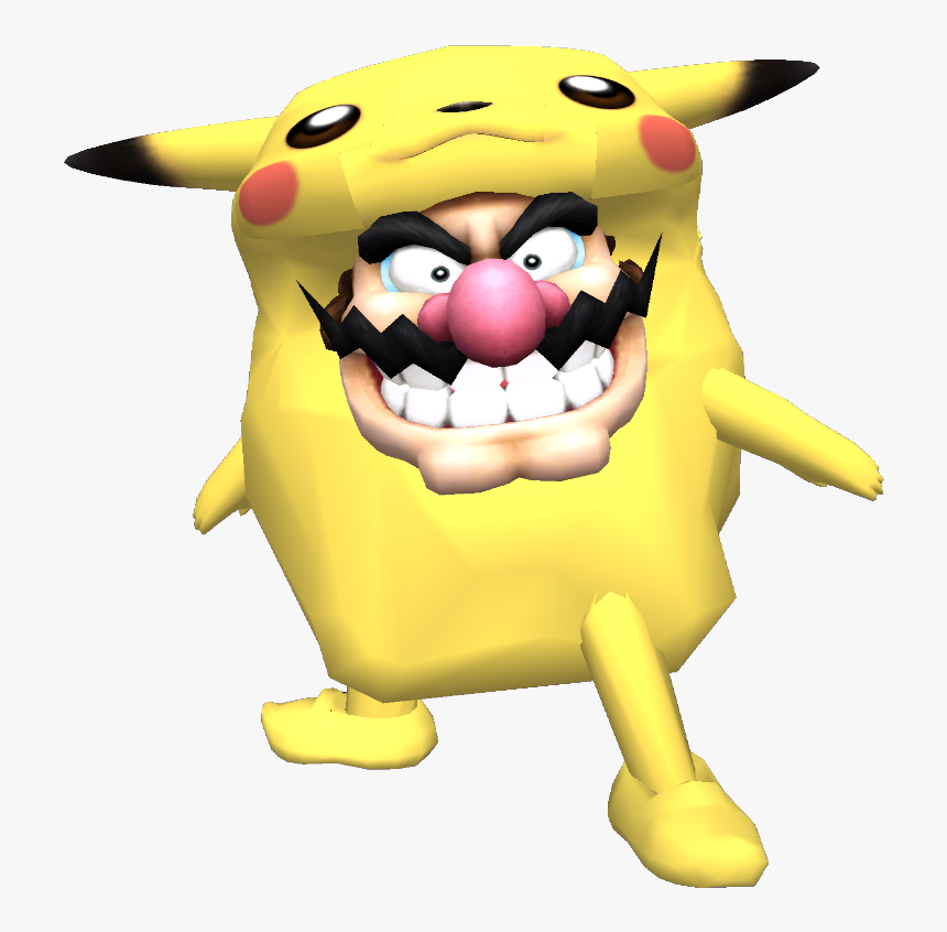 Image - Wario In A Pikachu Costume, HD Png Download