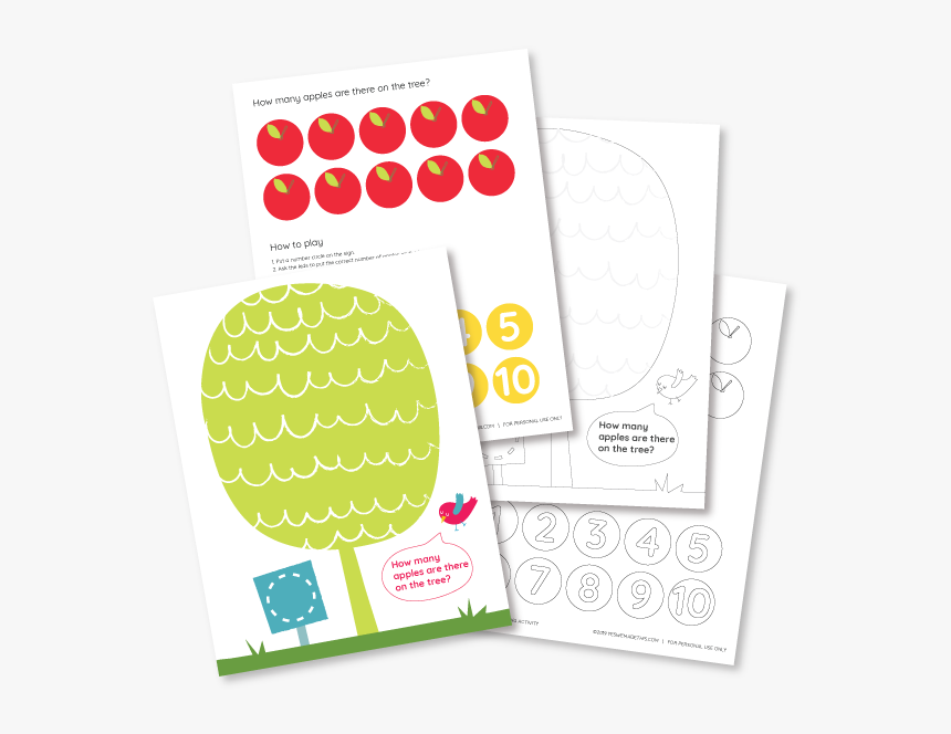 4 Printables Of The Counting Game To Learn Numbers - Circle, HD Png Download