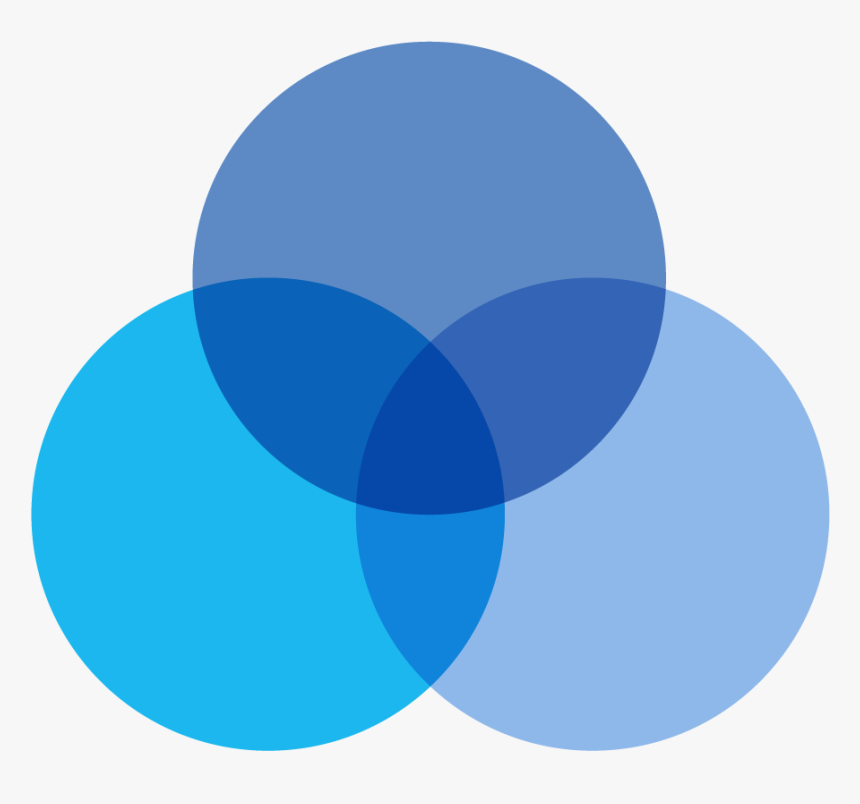 3 Circles Png - 3 Blue Circles Logo, Transparent Png
